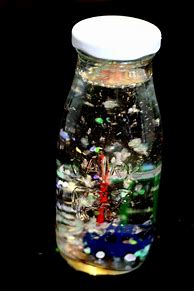 Image result for Water Bottle Snow Globe Craft