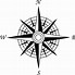 Image result for Compass Black and White