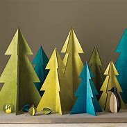 Image result for Decorated Wooden Christmas Trees