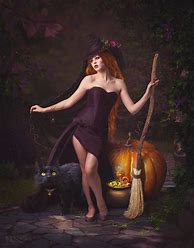 Image result for Beautiful Halloween Witch