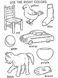 Image result for Learning Colors Coloring Pages