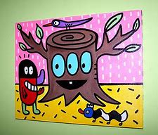 Image result for Halloween Tree Painting