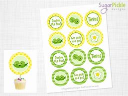 Image result for Twins Cupcake Toppers