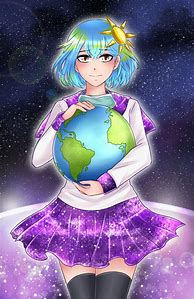 Image result for Earth as Anime Character