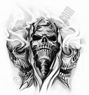 Image result for Skull Tattoo Flash Art