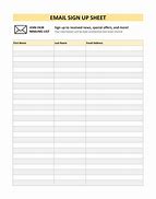 Image result for Mailing List Sign Up Sheet Template