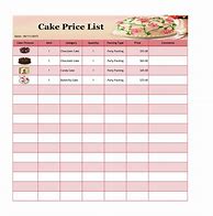 Image result for Free Price List Template Word