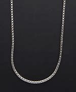 Image result for Woman Wearing Silver Box Chain