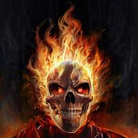 Image result for Flaming Stag Head