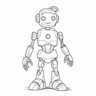 Image result for Robot Line Art