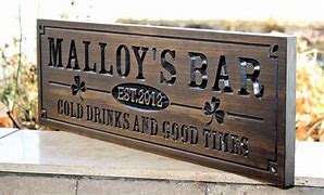 Image result for Personalized Bar Signs