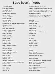 Image result for spanish verbs