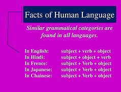 Image result for Types of Human Language