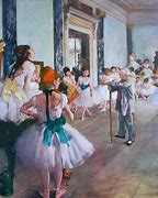 Image result for Edgar Degas Dancing Class