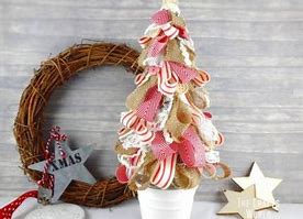 Image result for Styrofoam Ribbon Christmas Tree