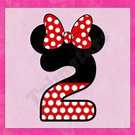 Image result for Minnie Mouse with Number 2