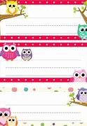 Image result for Owl Name Tag Template