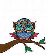 Image result for Colorful Owl Print