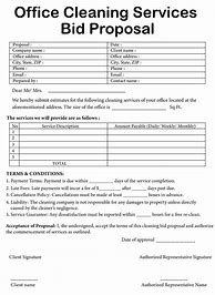 Image result for Free Printable Cleaning Proposal Forms