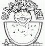 Image result for Watermelon Face Coloring Page