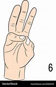 Image result for Sign Language Number 6