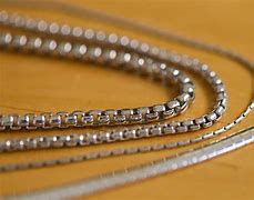 Image result for Thin Double Silver Chain