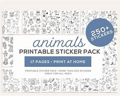 Image result for Animal Coloring Stickers