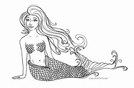 Image result for Printable Mermaid Coloring Pages