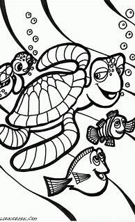 Image result for Finding Nemo Turtle Coloring Pages