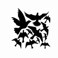 Image result for Bird Wall Stickers Black and White