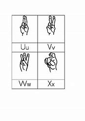 Image result for American Sign Language Cards