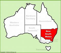 Image result for New South Wales Capital City Map