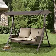 Image result for Patio Rattan Swing Chair