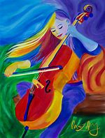 Image result for Girl Abstract Acrylic Paintings