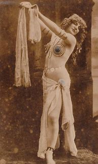 Image result for Vintage Belly Dancer Painting Souvenir