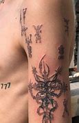 Image result for Cyber Sigilism Thigh Tattoo