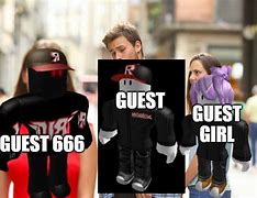 Image result for Roblox Guest Meme