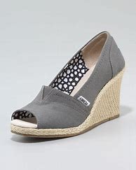 Image result for Charcoal Gray Wedge Shoes