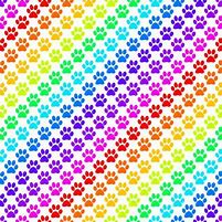 Image result for Rainbow Dog Paw Print