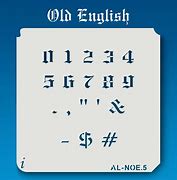 Image result for Old English Number Stencils