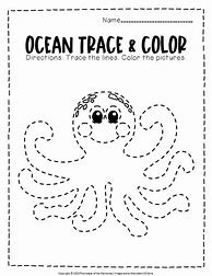 Image result for Preschool Ocean Theme Worksheets