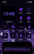 Image result for Black and Purple Aesthetic App Icons