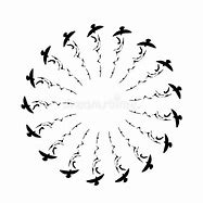 Image result for Siloouettes of Birds On a Branch