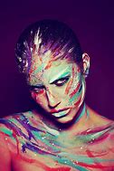 Image result for Cyborg Face Painting Art