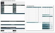 Image result for Job Proposal Template Excel