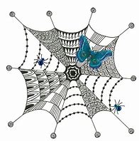 Image result for Zentangle Spider Web