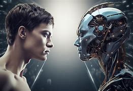 Image result for AI vs Human Vector Image