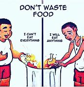 Image result for Don't Waste Food Drawing