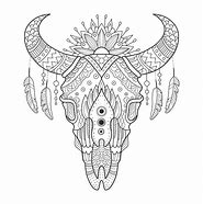 Image result for Printable Cow Skull