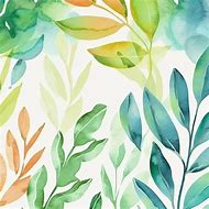 Image result for Watercolor Leaves On White Background